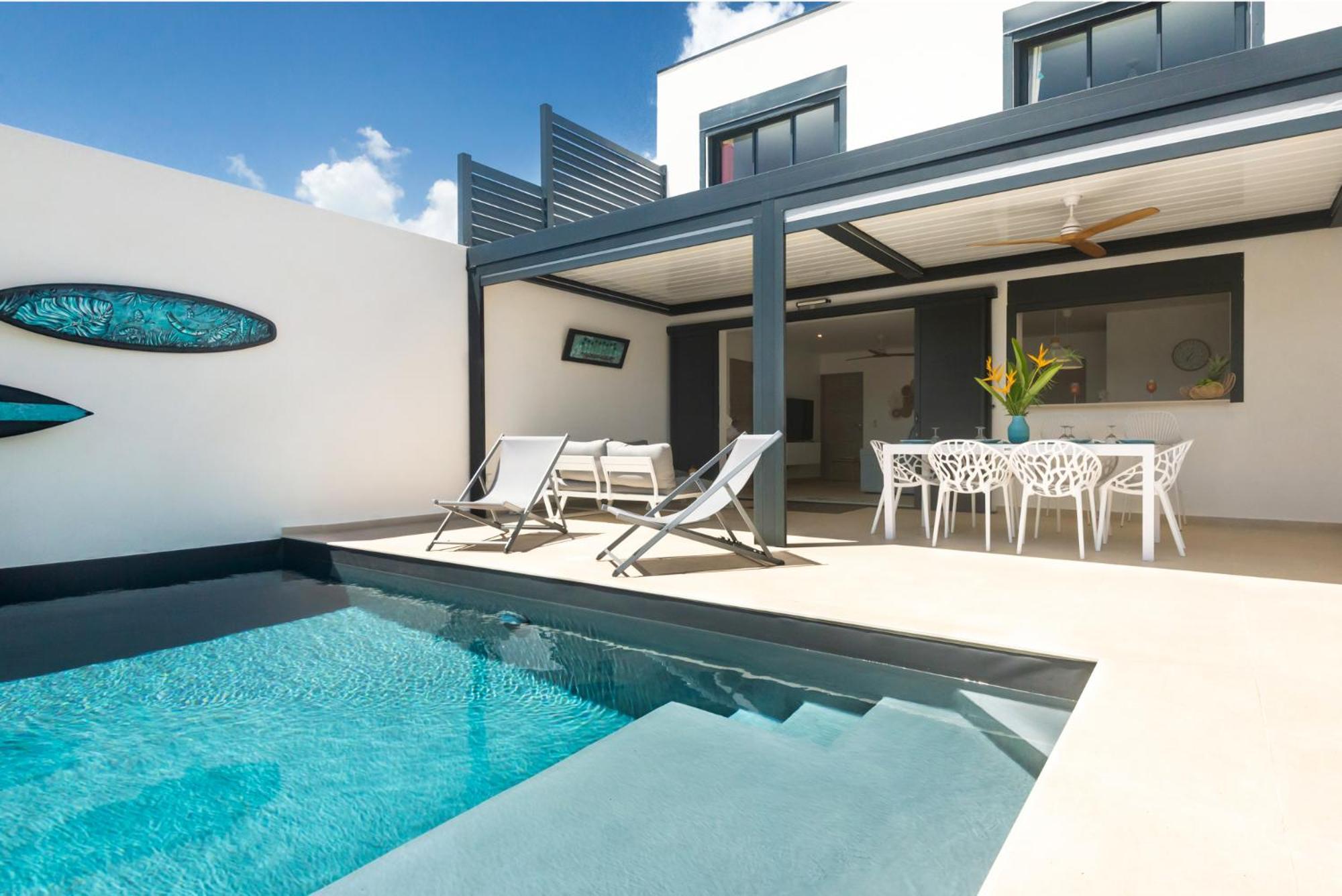 Lagon Paradis - 6 Individuelles Avec Piscine Ou Jacuzzi - Loc Voiture Cabriolet Ou Suv Villa
